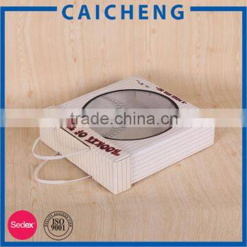 Handmade Exquisite Paper Box With Plastic Handles photo-5