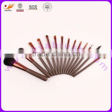 14Pcs Cosmetic Brush Set With Wooden Handle