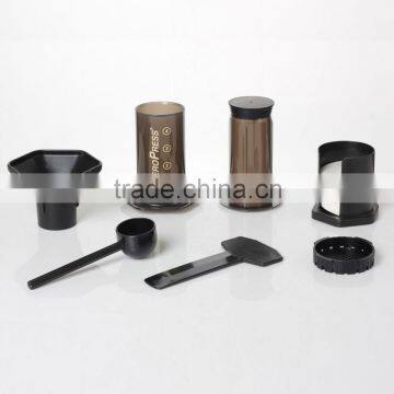 Portable Stainless Steel + Glass French Press Coffee Machine Shell Car/wild Outdoor Coffee Coffee Maker+filter