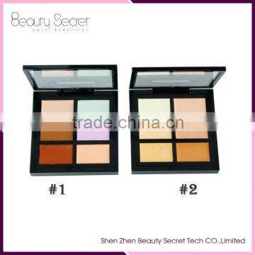 Professional private labels best makeup concealer cosmetic 6 color concealer and makeup brush combination