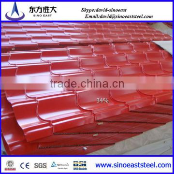 Hot sale!!! house top angle roof sheet facotry