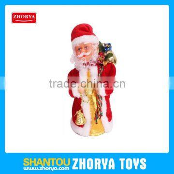 Merry Christmas funny toys home decoration spinning Santa Claus chiristmas toys musical santa claus toy