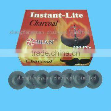 35MM round apple wood shisha charcoal