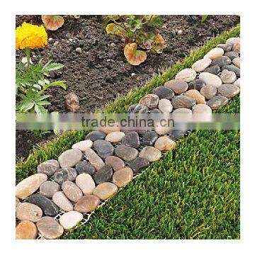 Garden yard pack of 8 cobble borde on mesh cheap pebble tile