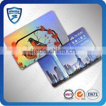 credit card size plastic blank card in pvc