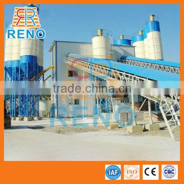 Concrete twin shaft mixer batching plant with good performance