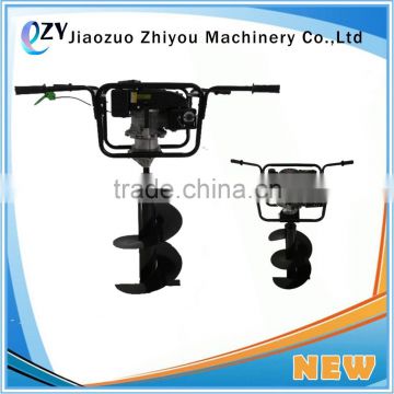 ZY 52cc earth auger with 300mm drill and 4 stroke hole digger and two person planting machine(whatsapp:0086 15639144594)