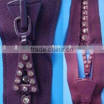 Rhinestone Zipper