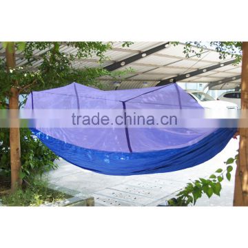 2015 Travel Camping Blue Parachute Nylon Fabric Jungle Hammock Outdoor Furniture Toy Hammock for Single Person