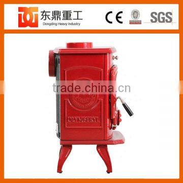 Enamel Wood Stoves Style Wood Burning Stove With Red Colour photo-5