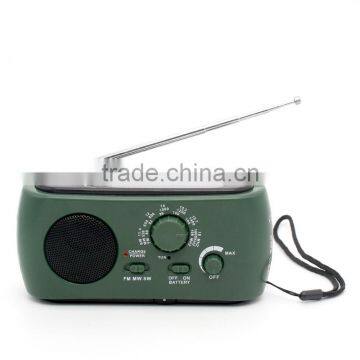 Multifunct Emergency AM/FM Portable Radio Solar/Dynamo Powered W/Flashlight photo-1