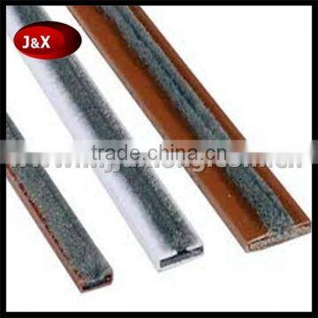 European type Hard PVC shell Fireproof intumescent door seal with brush or without brush with/without adhesive