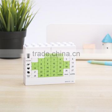 DIY blocks calendar