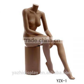Abstract Sexy Headless Female Sitting Mannequin for Window Display photo-2