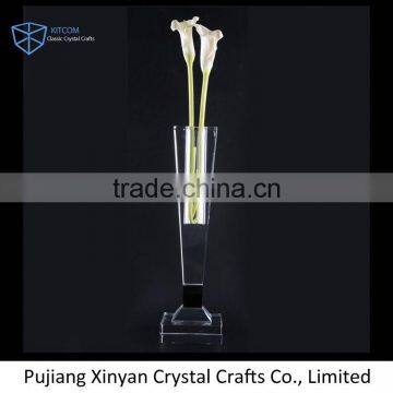 Factory Supply special design tall crystal vase in many style