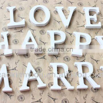 MDF white painted free standing wooden letter wedding decoration props home decor coffee room and bar letter furnishing artical