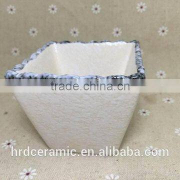 China Manufacturer Stocked White Porcelain Square Ceramic Dish photo-5