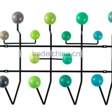 Metal Wire Wood Beads Style 4 Door Hooks photo-2