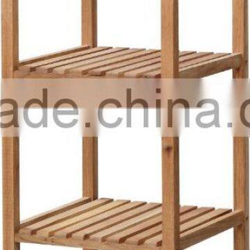 Walnut Wood Oil Painted Flower Shelf for Balcony photo-4