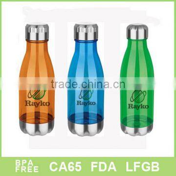 Custom Design colorful tritan plastic sport bottle free sample