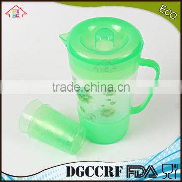 NBRSC Reusable PP Plastic Water Cup Teapot Set With Printing Set of 3 photo-3