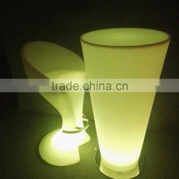 Fashion Commercial Beautiful Lighitng Plastic High LED Bar Stools With 16 Colors Change by Remote Control photo-4