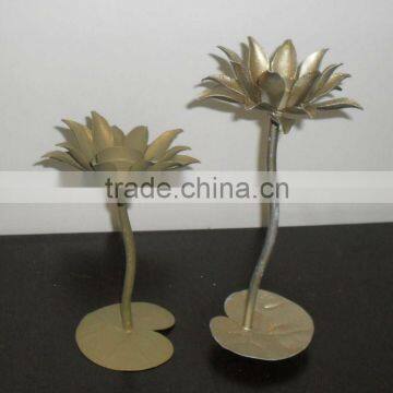 Decorative Votive Holder Lotus Design