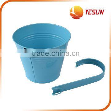Set of 4 PCS Hanging Barrels,Iron Hanging Barrels, Hanging Barrel Flowerpots