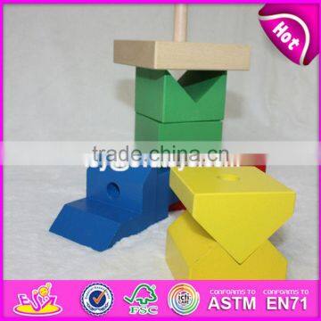 Wholesale Cheap Educational Stacking Toys Wooden Children Building Blocks W13E070 photo-6