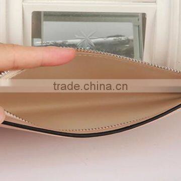 Simple One Pocket Leather Zipper Wallet Bag photo-4