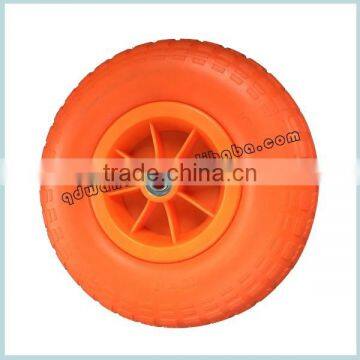 Manufacture Flat PU Rubber Wheelbarrow Wheel 4.00-8 photo-5