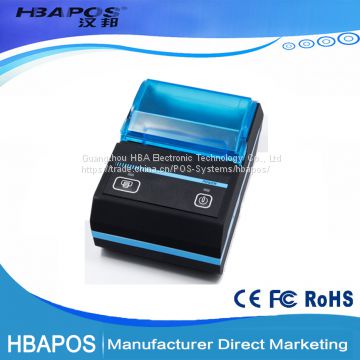 HBA-P18 cheap android bluetooth thermal Printer/ portable mini mobile Printer/58mm receipt pos printer