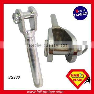 Industrial Horizontal Ceiling Wall Lifeline System Stainless Steel Cable Bracket photo-3