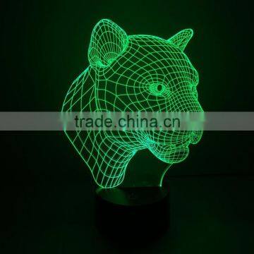 2016 OEM Factory Price Custom Logo C3D Optical Illusion Night Touch Switch LED Desk Table Light Lamp photo-5