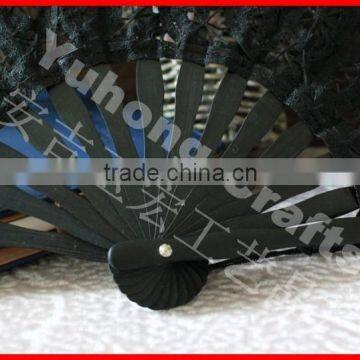 Nature Bamboo Lace Wedding Fan photo-3