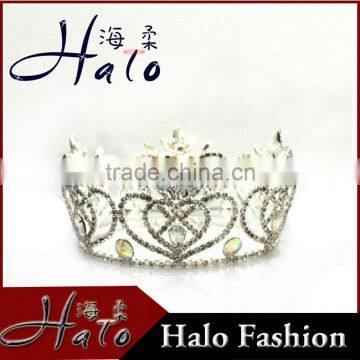 Big Fashion Pageant Ornament Rhinestone Crown for sale