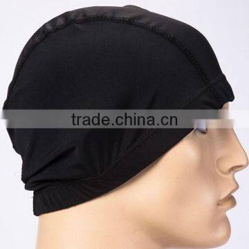 Customized Waterproof Unisex Nylon Swimming Cap One Size Adult Swim hat