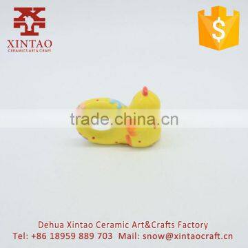 OEM Mini Yellow Chicken Holder Ceramic Napkin Holder photo-2