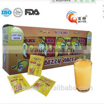 concentration Assorted flavoured fruits drinks powder