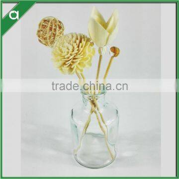 Round Long Glass Bottle for 150ml Reed Diffuser Oil With Glass Stopper photo-2