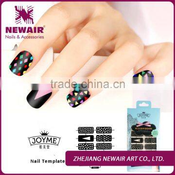 2017 New Nail Templates with Fashion Pictures Nail Template