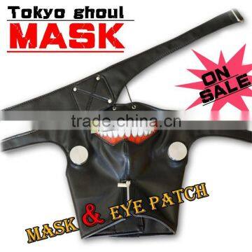 Tokyo Ghoul Ken Kaneki PU Mask Cosplay for Halloween Tokyo Ghoul Anime Mask