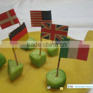 Fruit food skewers decorative bamboo sticks