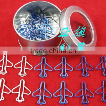Fancy Airplane Shaped Colorful Paper Clips photo-2