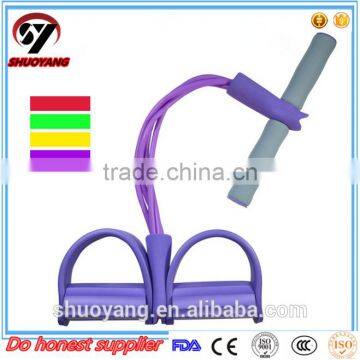 Foot Pedal Elastic Arm Stretching 4-Tube Pull Rope Manufacturer photo-4