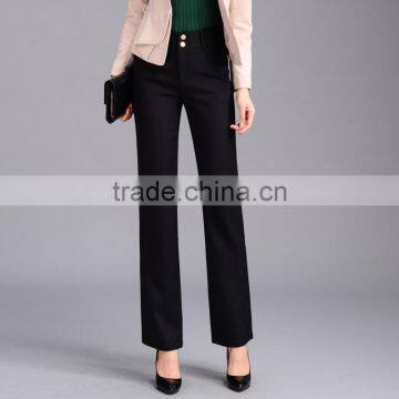 2017 Female and Straight Legged Trousers High Waisted Trousers Pendant Thin OL Dress Pants Size Middle-aged Leisure Pants Custom photo-5