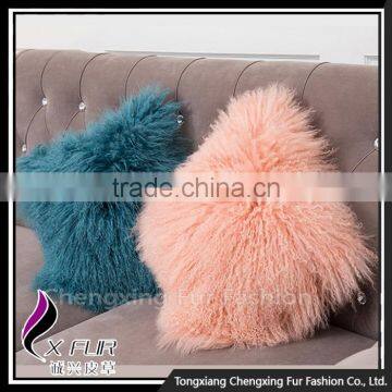 CX-D-04Q Wholesale Decorative Personalized Sheep Fur Cushion Cover photo-6