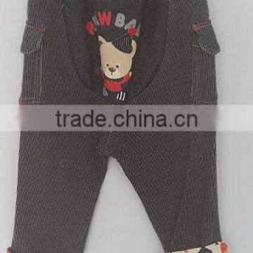 2016 Korean Stlye Baby Boys Knit Embroidered Colorful Pants for Autumn