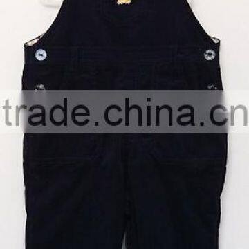 2016 handsome boys navy corduroy overalls for Autumn