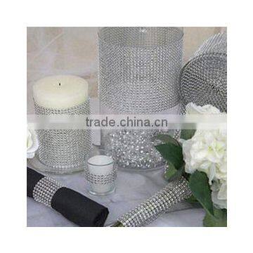 10 Yards 24 Rows Black With Silver Plastic Rhinestone Ribbon Trim Mesh For Garment Accessories photo-5